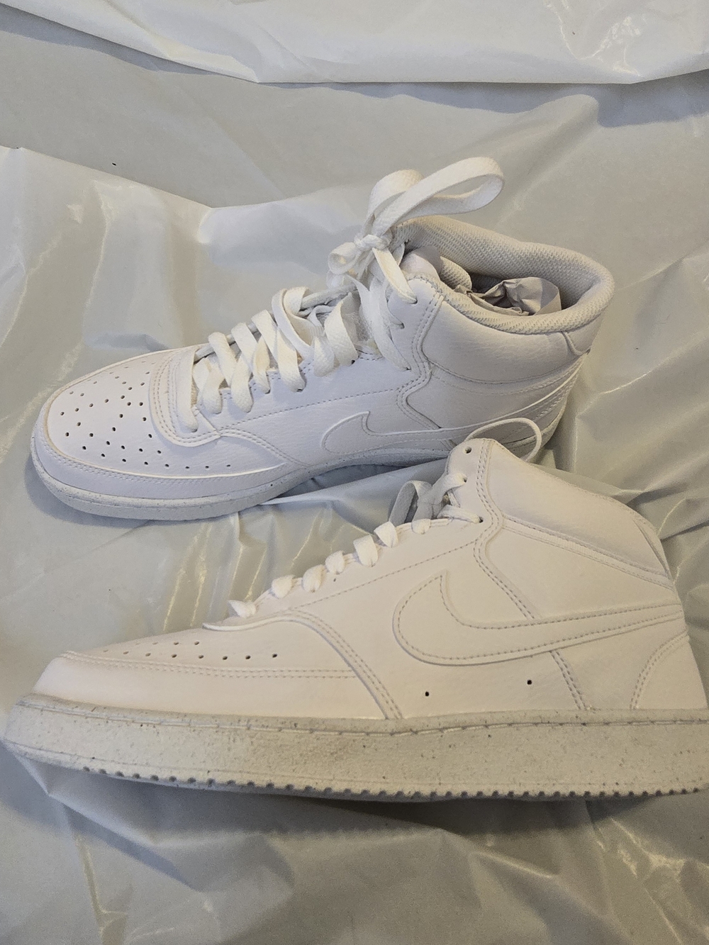Nike Men’s Court Vision Mid Next Nature White Shoes Size 8.5